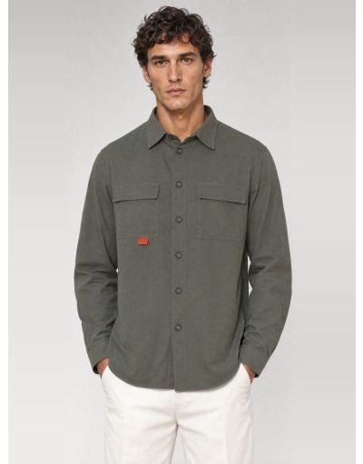 COTTON UTILITY OVERSHIRT