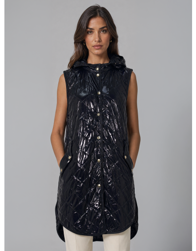 LONG PADDED NYLON VEST