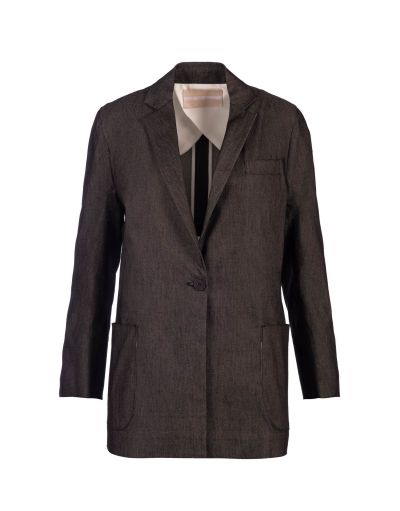 NATALIE - BASIC BLAZER WITH A MASCULINE AND TAILORED CUT