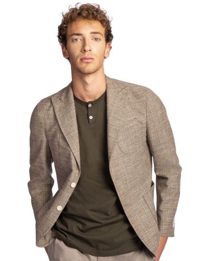 ARIC - SINGLE-BREASTED BEIGE BLAZER | BREMBATI STORES