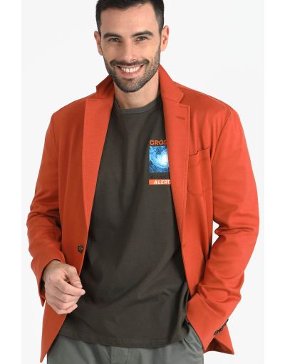 PADDY - Classic orange fleece blazer