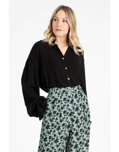 LONG SLEEVE RUFFLE BLOUSE | BREMBATI STORES
