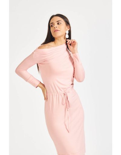 ASYMMETRICAL MIDI DRESS