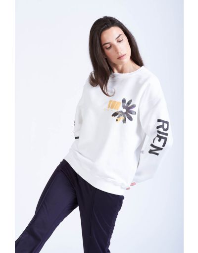 Logo round-neck sweatshirt | Brembatistores