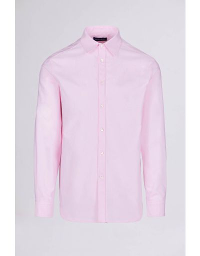 REGULAR-FIT COTTON SHIRT IN LIGHT PINK