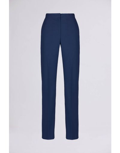 PLEATED STRAIGHT-LEG TROUSERS