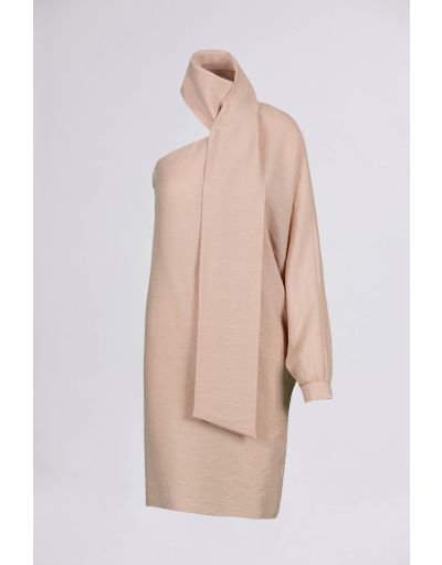 ONE-SHOULDER MIDI DRESS