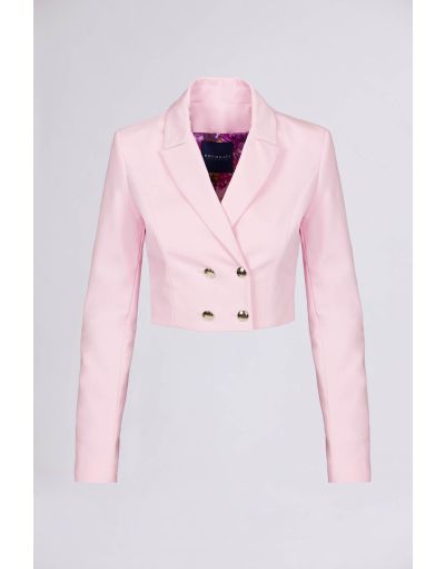 CROPPED DOUBLE BREASTED BLAZER