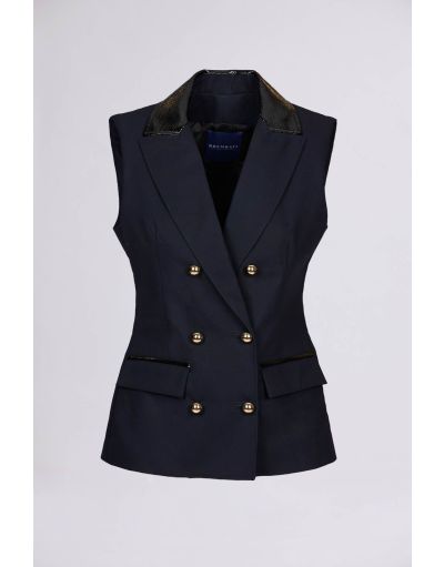 DOUBLE-BREASTED TAILORED WAISTCOAT