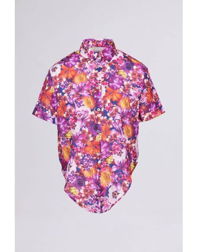 FLORAL CROPPED SHIRT