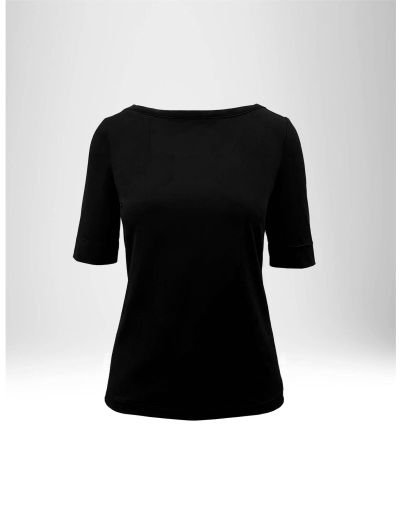 REGULAR SHORT SLEEVE BOAT NECKLINE T-SHIRT | BREMBATISTORES