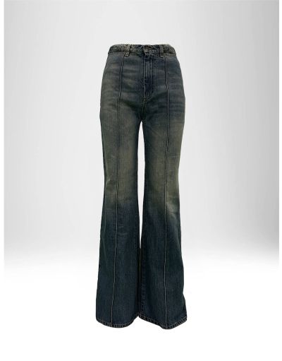 FLARED JEANS WITH RIBBING ON THE FRONT | BREMBATISTORES