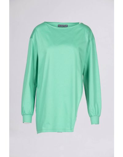 OVERSIZED BOAT-NECK MIDI JUMPER