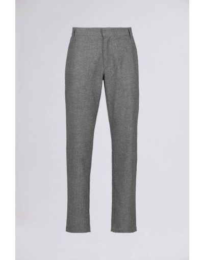 REGULAR CHINO PANTS IN WOOLEN CANVAS