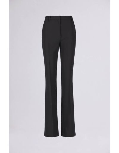 GABARDINE BI-STRETCH FLARE PANTS