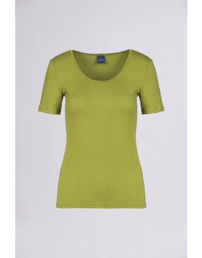 Viscose jersey madonna neckline t-shirt | Brembatistores