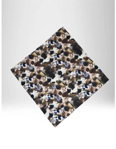 BROWN PRINT SCARF