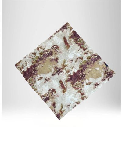 WHITE PRINT SCARF