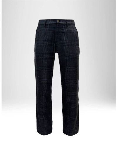 WOOL BLEND CANVAS CHINO PANTS