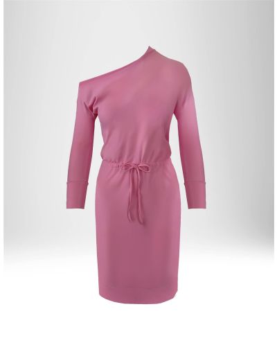 NEW HALLHUBER MIDI DRESS WITH DROPPED SHOULDER IN STRETCH JERSEY