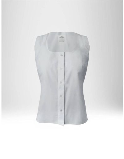 NEW HALLHUBER BLOUSE WITH BUTTONS IN COTTON POPLIN