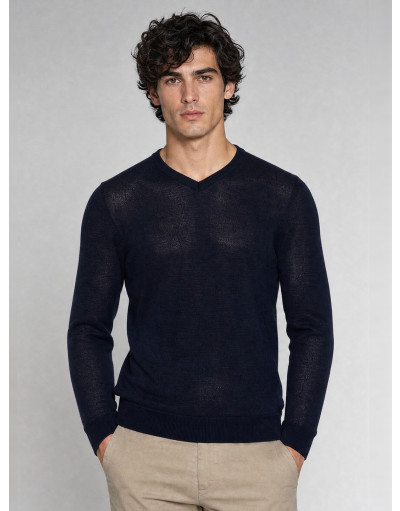 V-NECK WOOL SWEATER