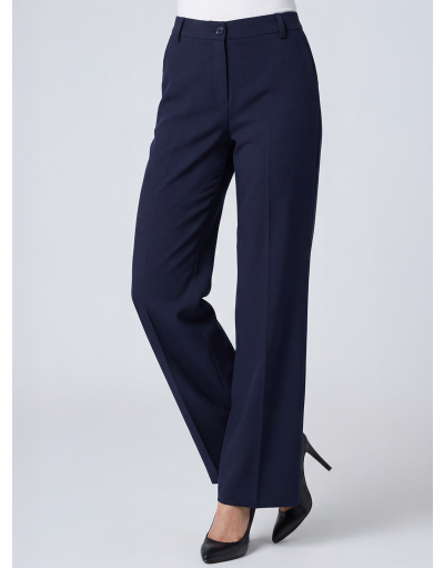 PLEATED WIDE-LEG CHINOS
