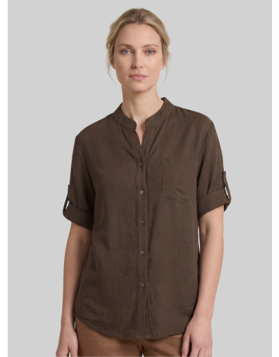 LONG-SLEEVE SAFARI SHIRT IN VISCOSE