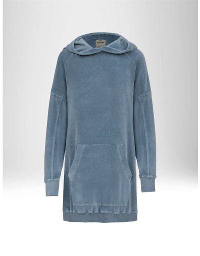 NEW HALLHUBER OVERSIZED HOODIE IN COTTON BLEND CHENILLE