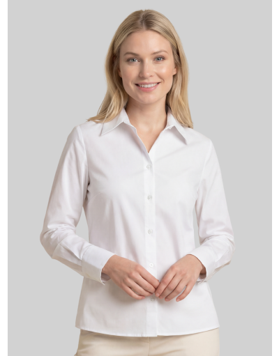 LONG-SLEEVE BASIC SHIRT IN SOLID COLOR