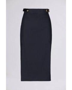 COTTON PENCIL MIDI SKIRT